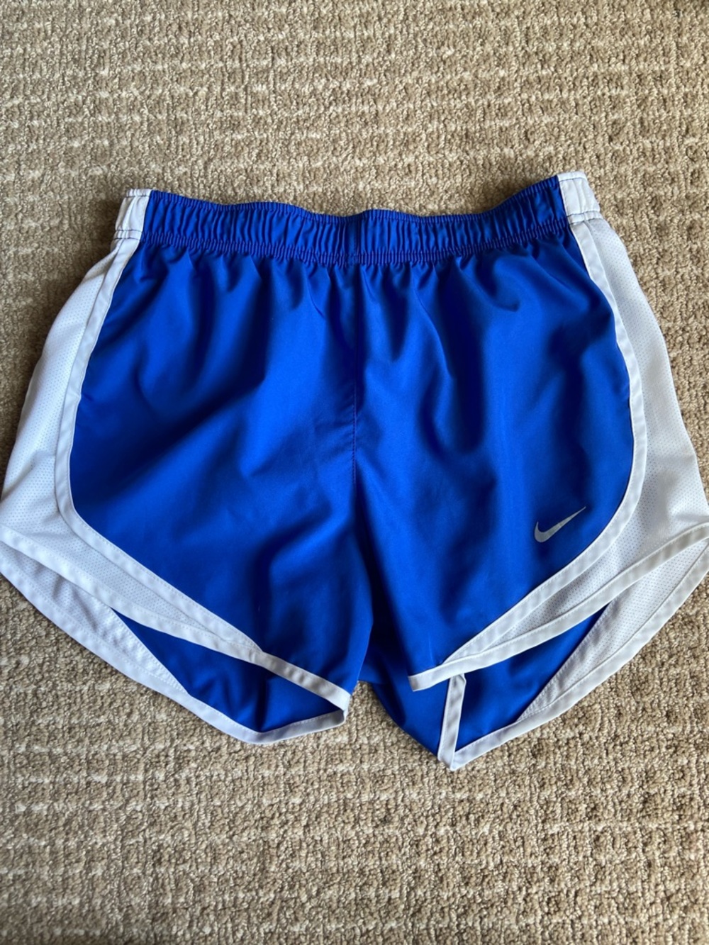 Nike‎ Royal Blue and White Athletic Shorts Size Small Training Running